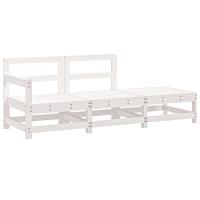 vidaXL Juego de muebles de jardín 3 pzas madera de pino impregnada Pino natural, Pino blanco, Pino gris Conjunto Terraza Muebles Jardín Exterior Juego de Muebles de jardín Mueble Jardín Exterior Muebles de Salon Exterior - details 3