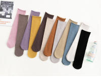 Calcetines De Mujer Estilo Coreano Coloridos Y Cómodos Calcetines Largos Elásticos Transpirables Para Niñas Casual - details 9