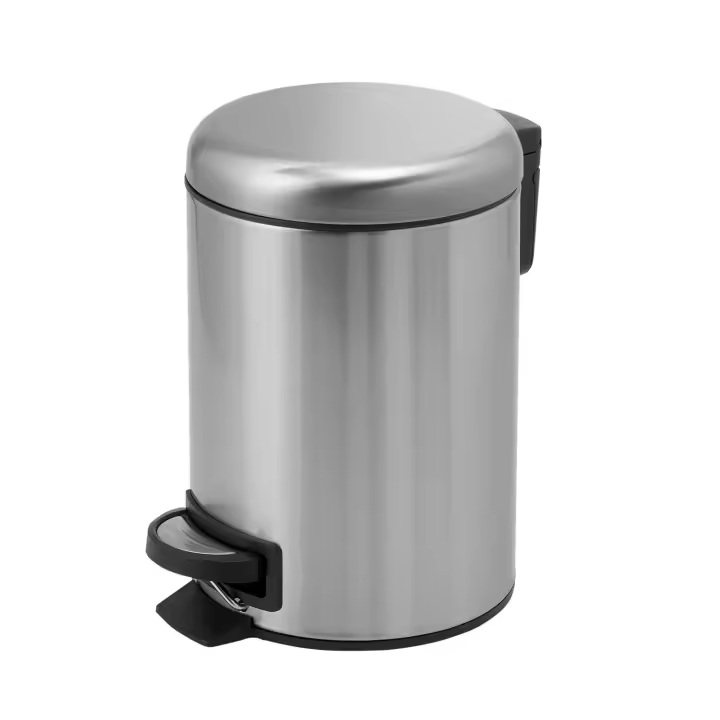 GEDY 33093800000 POTTY Papelera Con Tapa 5L Cepillado - 1
