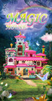 Bloques De Construcción Princesa Magia Castillo 3600PCS Villa Selva Sakura Juguetes De Bloques Diamantes Para Niñas Cumpleaños - details 0
