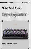 Teclado Mecánico Vgn A75 Con Interruptores Magnéticos Hot Swap RGB Sistema Dual Gasket Dual Para Esports Accesorio De Computadora Con Cable - details 3