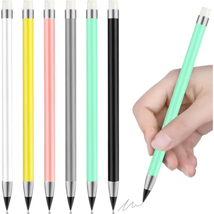 6PC Escritorio eternal with Goma en el extremo, portátiles sin Inkless eternal reutilizable borrable - 1