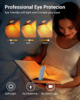 Luz De Lectura Mini LED Recargable USB Con Protección Ocular Y Ajuste De Brillo Luz Nocturna Pequeña Portátil Para Libros - details 7