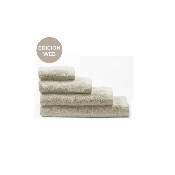 Manterol - Toalla asuan 100% algodón 600 gr/m² beige.  Tamaño de tocador, lavabo, ducha y baño. Secado rápido, suave y esponjosa. Tejido de alta calidad y durabilidad. - 1