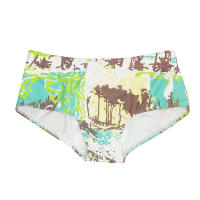 Traje De Baño Para Hombre Estilo Tradicional Boxer Briefs Bikini Shorts Pantalones De Baño Con Estampado De Palmas - details 1
