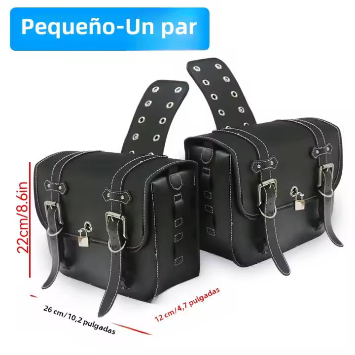 Bolsa De Sillín Para Motocicleta De Gran Capacidad Almacenamiento Para Herramientas Harley Sportster XL 883 1200 Honda Yamaha Suzuki Resistentes Al Clima - 1