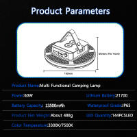 Lámpara De Camping MOSLIGHTING LED Recargable Impermeable Para Tent Light Emergencia Exterior Con Luz De Búsqueda Portátil - details 9