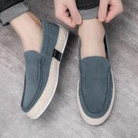 Zapatos Casuales Para Hombre Ligeros Y Transpirables Zapatillas De Caminar Antideslizantes Para Conducir Comodidad En Corduroy EVA Caña De Madera Material De Suela De Goma - details 8