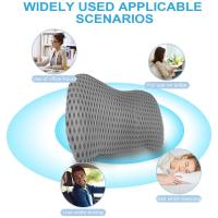 Almohada De Soporte Lumbar Para Alivio De Dolor De Espalda Con Tela De Espuma De Memoria Para Coches Sillas De Oficina Consolas De Juego Sofás Reclinadores Camas - details 18