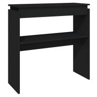 vidaXL Mesa consola madera de ingeniería 80x30x80 cm Blanco, Negro, Roble Sonoma Mesa de sofá Mesa de Entrada para Salón Consola de Entrada Mueble Recibidor Mesita Mesa auxiliar Salon - details 2