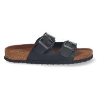 Davinia Shoes Sandalia de Doble Pala para Hombre, con Suela Bio, Planta Anatómica y Hebillas. Primavera Verano 2020. Shoes&Blues.es M-151-Negro - details 1