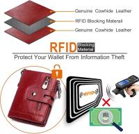 Cartera de piel para Mujer,with RFID Bloqueo,16 Ranaduras para Tarjetas with Cremallera Compartimiento Múltiple Billetera Bifold Mujeres para Crédito, Billetes y Monetas - details 2