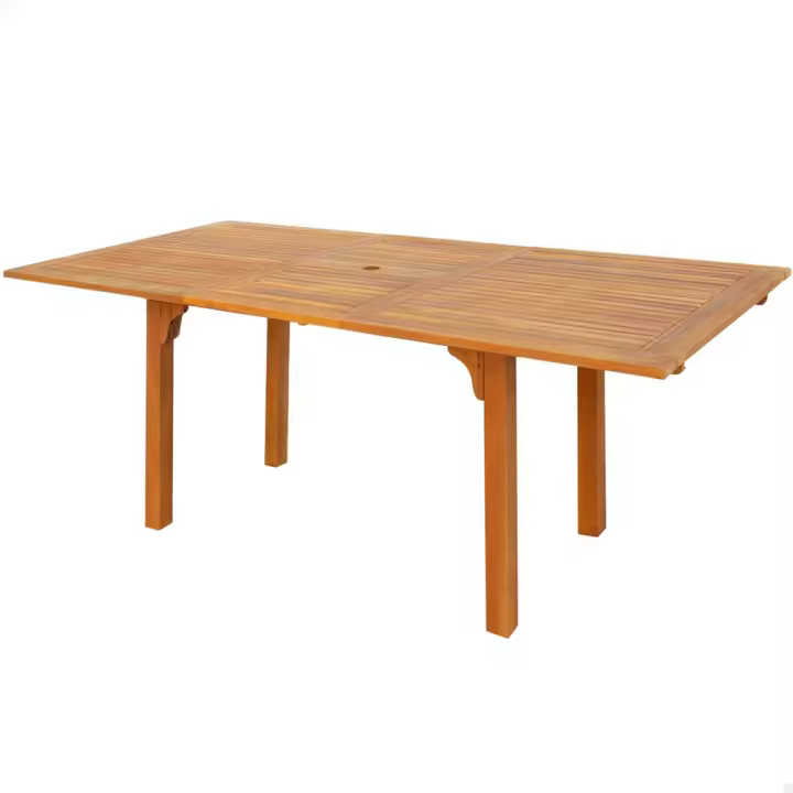 Mesa rectangular de acacia extensible Aktive 150/200X100X74cm (Color Baby 61031) - 1