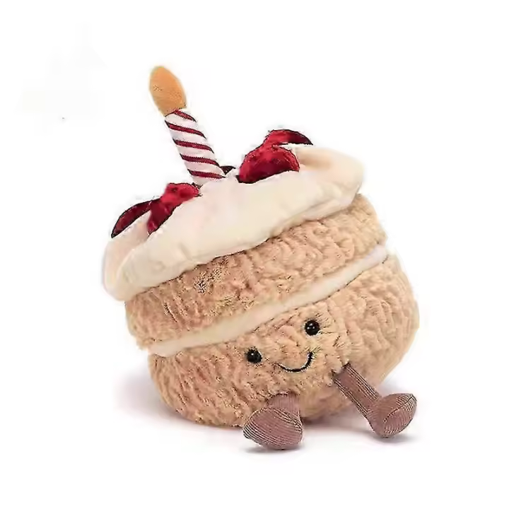 Pastel de cumpleaños muñeca de peluche juguetes de peluche lindo Regalo de Cumpleaños niñas adornos de muñeca-Bueno - 1