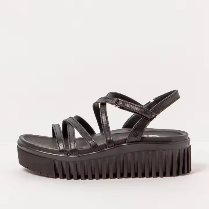 Art Sandalia de cuña 1576F METALIZADO BLACK/BRIGHTON para Mujer color Black - 1