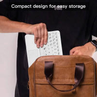 Teclado Inalámbrico Bluetooth Con Retroiluminación RGB Y Touchpad Para iPad IOS Android Windows Teclas Transparentes GOOJODOQ - details 7