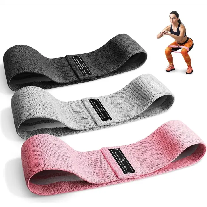 Bandas De Resistencia Pierna y Glúteos, Banda Elástica De Fitness Antideslizante y De Alta Elasticidad, Bandas Moldeadores De Cadera/Piernes, Juego De 3 - 1