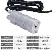 Bomba De Agua Sumergible 12V Para Acuario Caravana Camping Jardín 10-20 L/min Bomba Eléctrica De Baja Presión - details 6