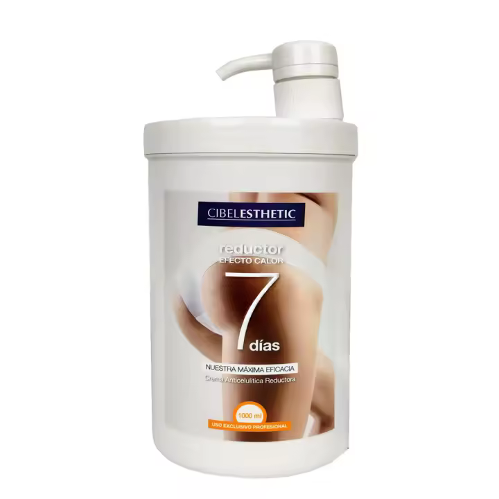 Crema Anticelulítica Reductora de Cibelesthetic Efecto Calor - 1000ml, profesional para combatir celulitis y grasa localizada - 1