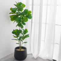 Planta Artificial De Figo Tropical Grande 122cm Hojas Verdes De Plástico Para Decoración De Jardín Habitación Tienda - details 3