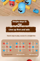 Juego De Tablero Interactivo Tic-Tac-Toe Para Dos Jugadores Juego Educativo De Lógica Para Familia Y Niños Regalo Ideal - details 1