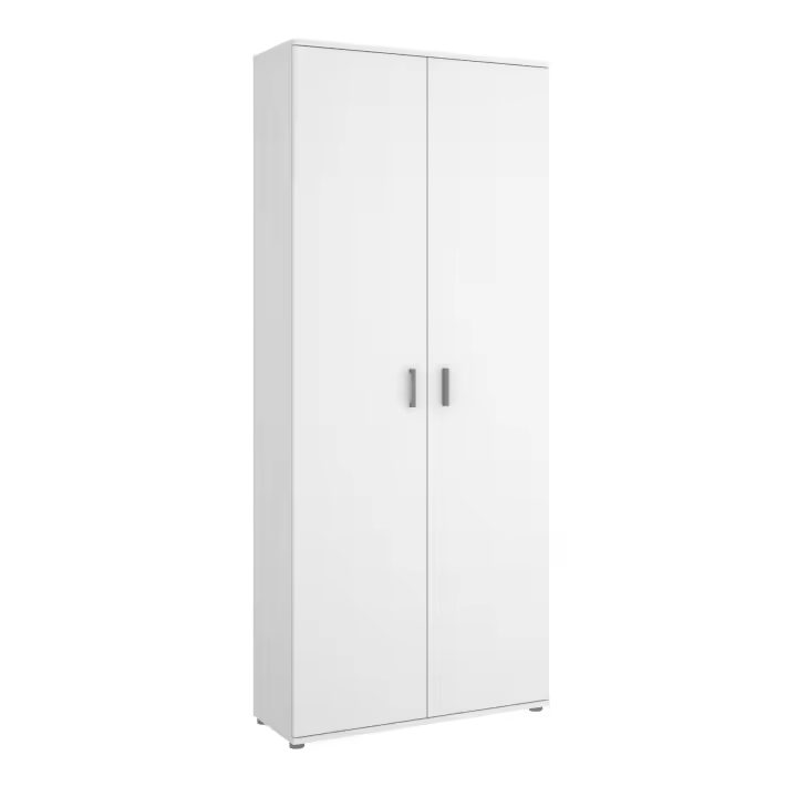 Armario Escobero Multiusos FIT 190x78x35 Cm Blanco - Dekit - 1
