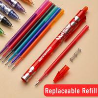 Juego De Bolígrafos De Gel Erasables 0.5mm Set De 6 Colores Alta Capacidad De Tinta Lavable Mango Súper Recargable Para Escritura En Oficina Y Escuela - details 2