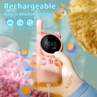 Walkie-talkies recargables para niños, paquete de 2, de largo alcance, 22 canales, radio bidireccional con linterna LCD retroiluminada, juguetes para niños de 3 a 12 años, juegos familiares, senderismo al aire libre, camping. - details 0
