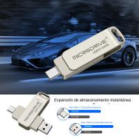Pendrive USB 3.0 Tipo C 128GB 64GB MicroDrive Para Teléfono Y PC Regalo Flash Disk Stick De Alta Velocidad Compatible Con Windows Y Android - details 1