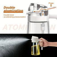 Botella De Aceite De Spraying 2en1 500ml Plástico Dispensador De Aceite Para BBQ Cocina Horneado Picnic Herramienta De Cocina Ecológica - details 3