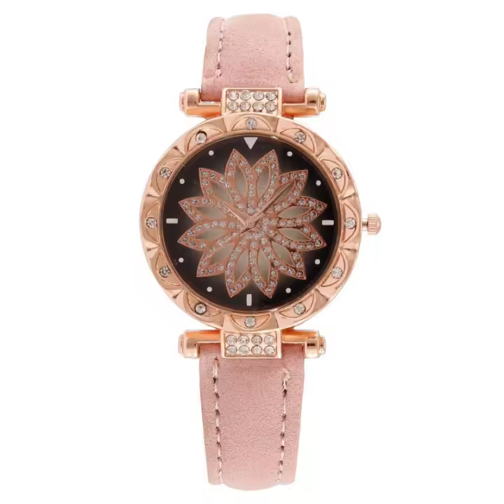 Reloj de cuarzo con Correa de cuero para Mujer, Reloj de Cielo Estrellado, Reloj de pulsera Femenino, superventa - 1