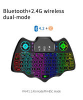 Teclado Inalámbrico Mini V18 Con Mouse De Aire Multicolor Retroiluminado Para Android TV Box Compatible Con French Spanish Russian - details 6