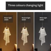 Modern Branch Chandelier LED Larga Línea De Pendente Luz Para Sala De Estar Villa Comedor Dormitorio Iluminación De Escalera Estilo Contemporáneo - details 8