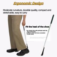 Cremallera Retráctil De Acero Inoxidable Para Zapatos Con Manija Larga Accesorio Duradero Para Seniles Cuchara De Zapato - details 0