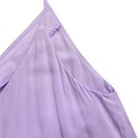 Vestido Largo Maxi Bohemio De Verano Para Mujer Sin Mangas Con Vuelos Y Bolsillos Estilo Casual Con Frontera Y Halter - details 10