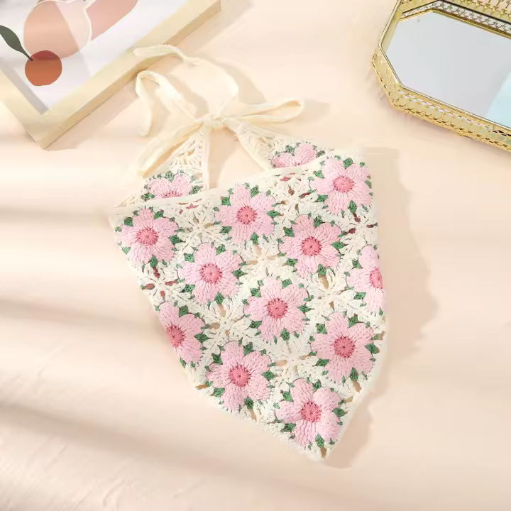 Headband De Crochet Para Mujer Vintage Estilo Bandana De Cabello Accesorio De Moda Para Niñas Envoltura De Cabello Decorativa Material Poliéster Adecuado Para Todas Las Estaciones - 1