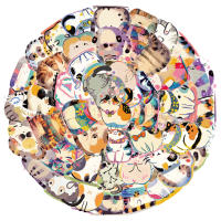 50PCS Pegatinas Creativas Y Lindas De Gato Versátiles Para Decorar Equipaje Teléfono Móvil Y Estuche Personalizado Impermeables - details 0