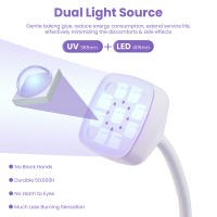 Secador De Uñas LED UV Inalámbrico Mini Lámpara De Secado Rápido Para Manicura Recargable Lámpara De Mesa Para Uñas - details 5