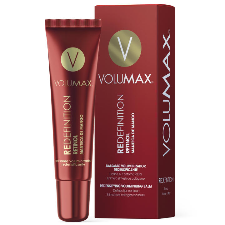 Volumax Redefinition - Bálsamo Labial Reparador, Protector, Regenerante y Antiarrugas | Define, Hidrata Y Perfila | Labios Suaves | con Retinol | Mejora Producción De Colágeno - 15ml