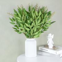 Arbusto Artificial De Sauce Con Hojas Verdes Falsas Para Decoración De Mesa De Bodas Y Fiestas Jungle DIY Plantas Silken - details 6
