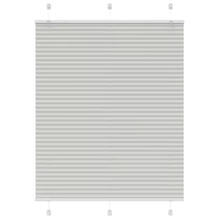 Estor Plisado gris claro 105x150 cm Tela Ancho 104,4 cm - 1