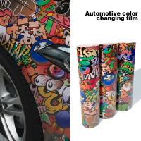 Pegatina De Vinilo Adhesivo Para Coches Motocicletas Skateboards Accesorios De Decoración Exterior Con Diseño De Graffiti PVC Impermeable Y Antigolpes - details 8