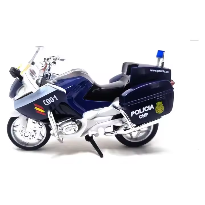 Moto Policía Nacional Metálica 1:12 GT-3987 PLAYJOCS - 1