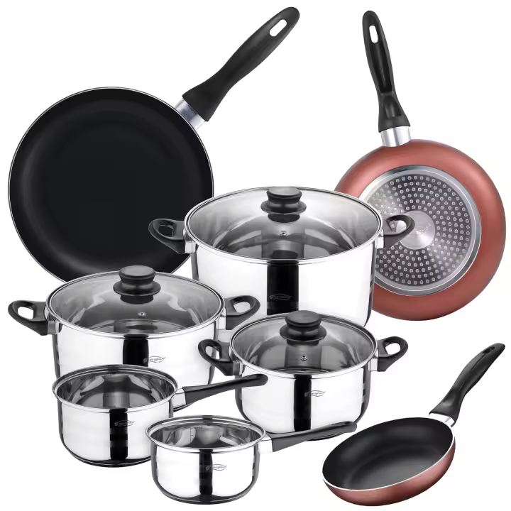 San Ignacio Set de Cocina 8 Piezas en Acero Inoxidable y Aluminio Prensado - 1