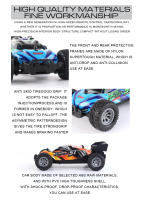 Nueva Coche RC De Alta Velocidad Vehículo De Off-Road Juguete De Carreras Para Niños Con Cuerpo De PVC Incluye Batería - details 3