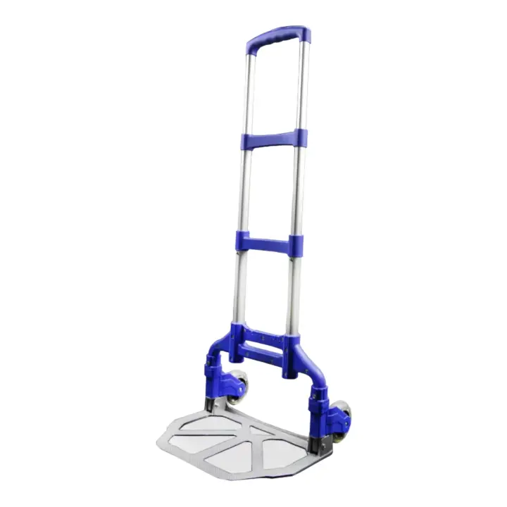 Carretilla de Mano para Transportar Materiales - Plegable y Fácil Transporte 100x40 cm - Plegada: 63x39cm - Sube Escaleras Fácil Carretilla de Mano Portátil Plegable Carro Ligero Aluminio Equipaje Hogar Almacén Jardín Oficina (CA001 608 2590 H6) - 1