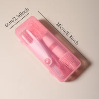 Juego De Limpieza Para Botella De Bebé 4 En 1 Con Cepillo De Silicona Para Chupete Y Taza Giratorio De 360 Grados Set Portátil Para Limpieza Completa - details 14
