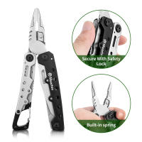 Multiherramienta Maarten 11 En 1 Con Lijeras De Acero Inoxidable Dureza Alta Herramienta Multifuncional Para Camping Regalos Para Hombres Con Cierre De Seguridad - details 3