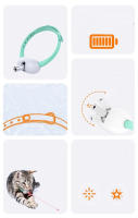 Collar De Juguete Para Gatos Con Láser Inteligente Recargable Por USB Accesorios Interactivos Para Entrenamiento De Mascotas - details 1