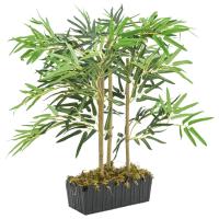 vidaXL Árbol de Bambú Artificial con Hojas Planta Falsa en Maceta Dimensiones 14 x 80 cm (368 hojas),  16 x 120 cm (552 hojas),  16 x 150 cm (828 hojas) y mas - details 3